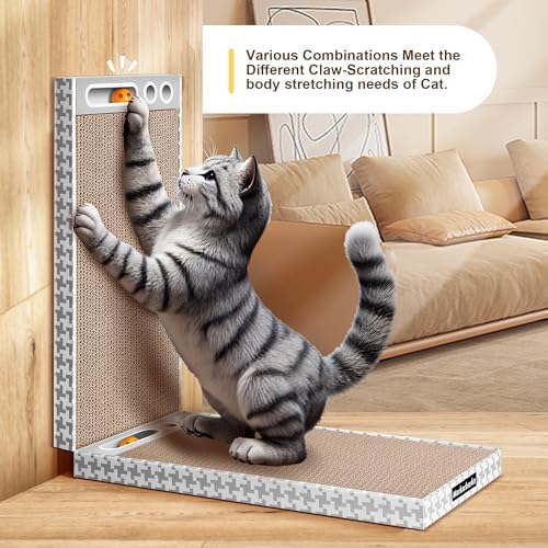 Cat Scratching Board 3 Pack – Reversible Cardboard Scratcher - Image 5