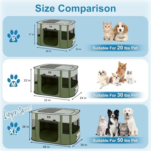 X-ZONE PET Dog Playpen, Puppy Cat Play Pen Portable Foldable Indoor/Outdoor - Image 4