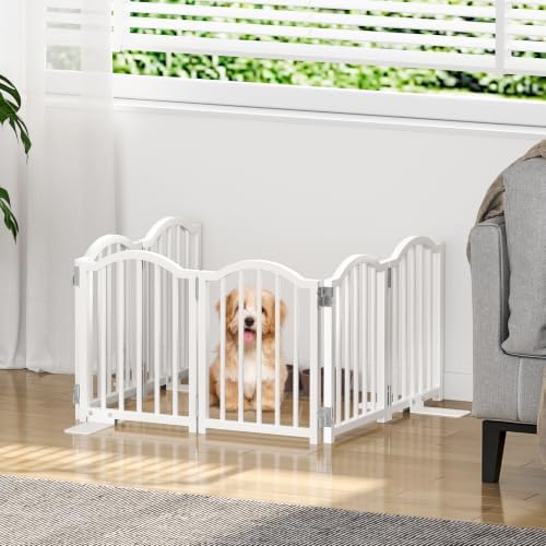 Snughome Short Dog Gate Indoor, Expands Up to 72’’ Wide Foldable Pet Gate - Image 3