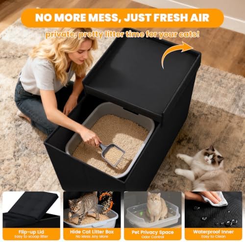 3-in-1 Cat Litter Box Enclosure - Image 4