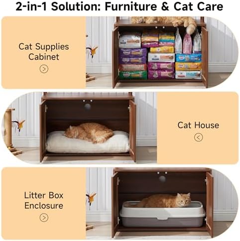 Arched Cat Litter Box Enclosure - Image 6
