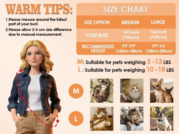 Plus Size Cat Sling, Polar Fleece Carrier - Image 2