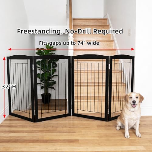 ZJSF Freestanding Foldable Dog Gate - Image 2