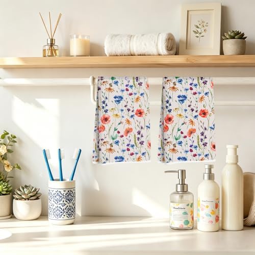 Vintage Flower Kitchen Towels - Image 4
