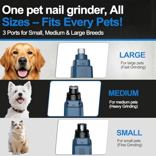 Quiet Dog Nail Grinder, Electric Dog Nail Trimmer - Image 2