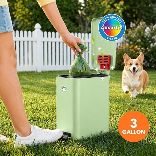iTouchless 3 Gallon / 12 Liter Dog Poop Trash Can - Image 2
