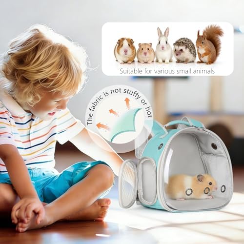 Guinea Pig Backpack, Space Capsule Bubble Window Small Animal Backpack - Image 5