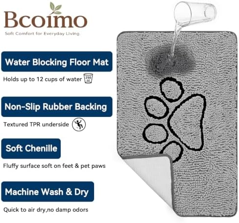 Bcoimo Super Absorbent Dog Door Mat - Image 4