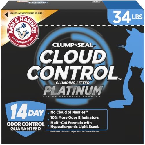 ARM & HAMMER Cloud Control Platinum- Improved Packaging Clumping Cat Litter by ARMHAMMER