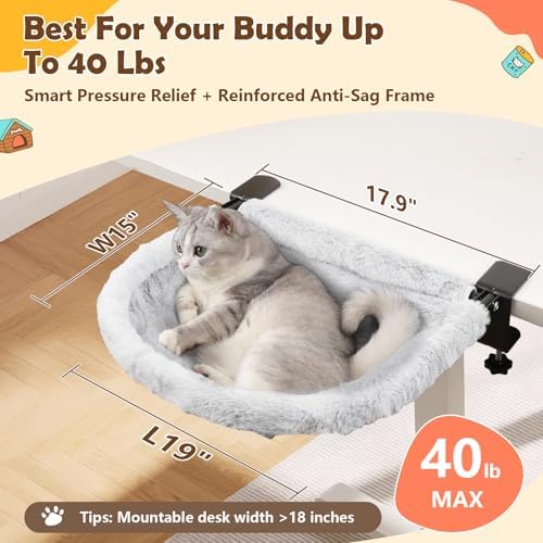Large Cat Desk Bed for Home Office - Image 5