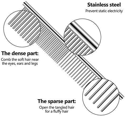 3 Pcs Stainless Steel Combs for Matted Hair - Image 4