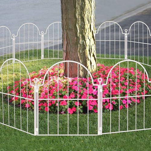 30 Pack White Decorative Garden Fence, 17in x 32ft, - Image 6