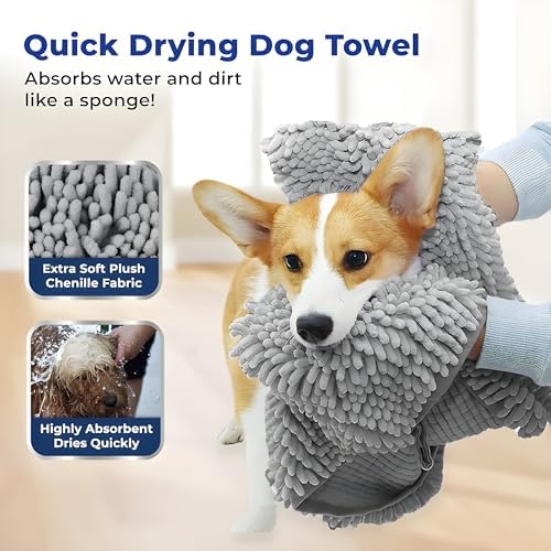 Muddy Mat Doggy Dryer, Highly Absorbent Microfiber Washable Dog Shammy Quick - Image 2