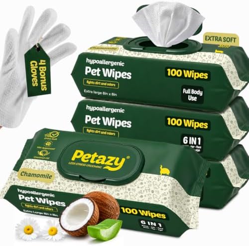 Petazy Pet Wipes for Dogs & Cats by Petazy