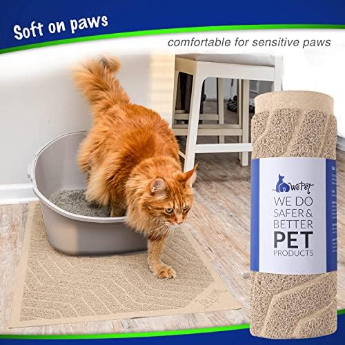 WePet Cat Litter Box Mat, Kitty Premium PVC Pad, Durable Trapping Rug, - Image 6