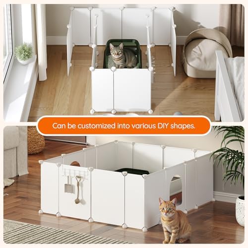 HOOBRO 2 Pack Cat Litter Box Enclosure Splash Guard - Image 5