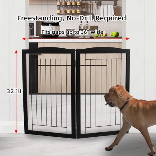 ZJSF Freestanding Foldable Dog Gate - Image 2
