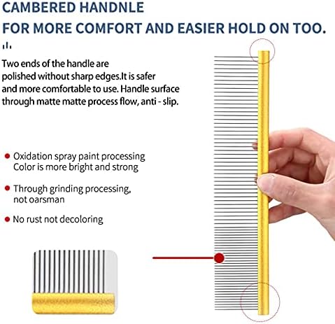 Dog Grooming Comb Deshedding Remove Tangles - Image 5