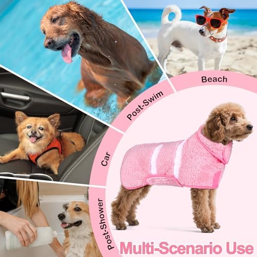 Unicorn Catcher Dog Bathrobe Super Absorbent Quick Drying Robe - Image 6