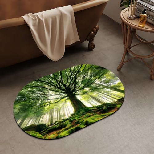 Ancient-Forest- Super Absorbent Quick-Drying Bathroom Mat Rug, Rubber Non-Slip - Image 2