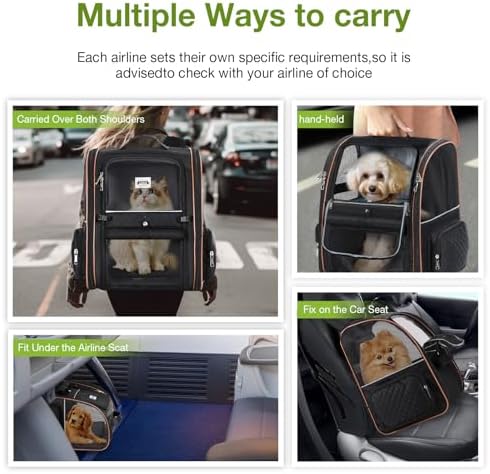 Large Cat Backpack Carrier Expandable Pet Carrier Backpack - Image 6