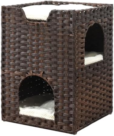 Cat Bed for Indoor Cats, a Stylish Cat Hideaway & Cat House by ZonoriaZephyria