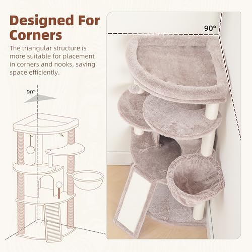Gitelsnour Corner Cat Tree Tower - Image 2