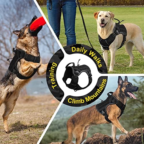 WINGOIN Black Tactical Dog Harness - Image 6