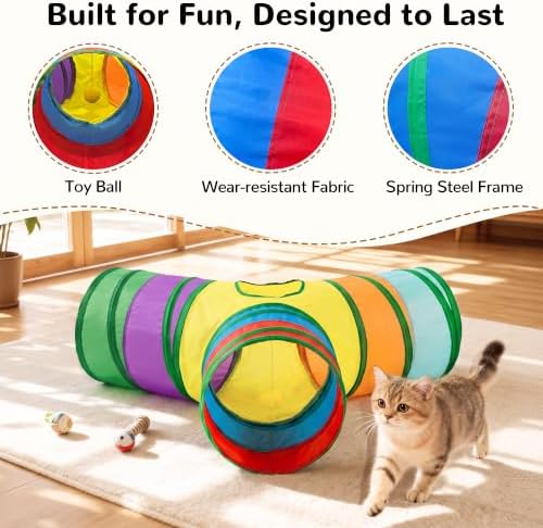 Tempcore Cat Tunnel, 3-Way Collapsible Toy - Image 5