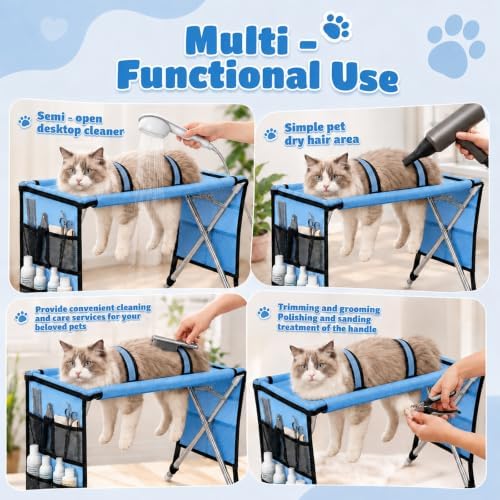 Foldable Grooming Hammock for Small Dogs & Cats, Pet Grooming Table - Image 4
