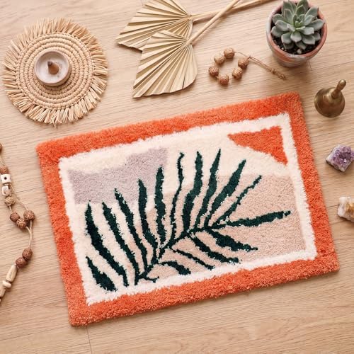 Boao Boho Bathroom Rug Non Slip, 24 x16 in - Image 3