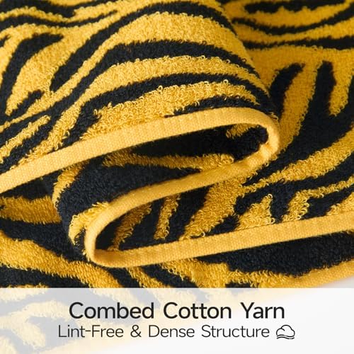REDKISS 100% Cotton Zebra Print Hand Towels - Image 4