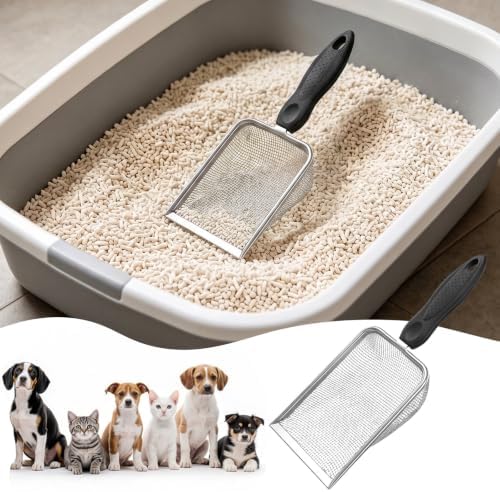 Cat Litter Scoop, Stainless Steel Mesh Litter Scooper - Image 3