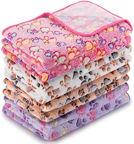 Tatuo 4 Pcs Fleece Dog Blankets by Tatuo
