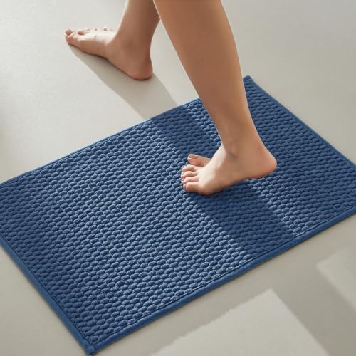 TYUU Bathroom Rugs Non Slip Washable, Super Absorbent Thin Bath Mat Small Quick by TYUU