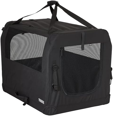 Thule Collapsible Dog Kennel Size Medium, Zippered Panel, Folds Down Easily by Unknown