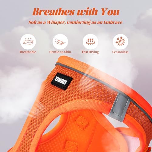 No Pull Dog Puppy Harness and Leash Set Reflective Mesh Vest Large - Image 3