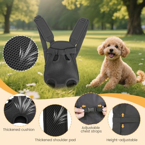 Inspack Dog Backpack Carrier/Cat Carrier, Adjustable Pet Front Carriers - Image 4