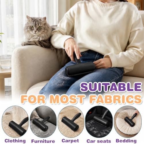 kissleaf Reusable Lint Roller, for Pet Hair on Couch & Car - Image 6