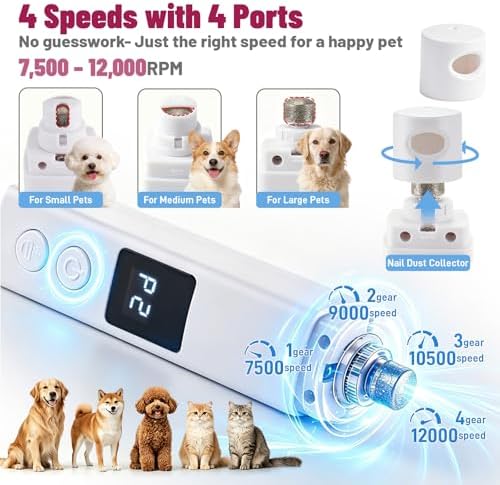 Quiet Dog Nail Grinder with Guard - Image 4