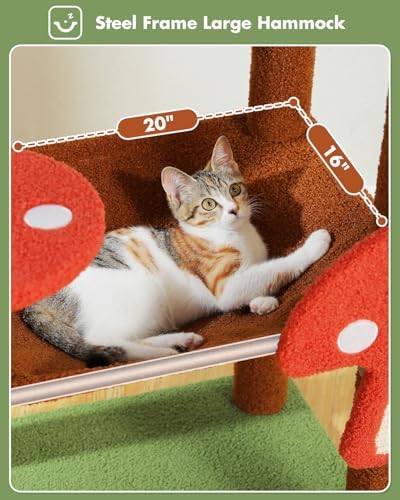MUTTROS 56.3" Mushroom Cat Tree - Image 3