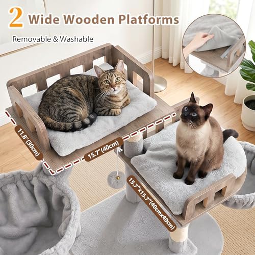Gitelsnour Sturdy Cat Tree Tower - Image 3