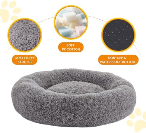 Calming Dog Bed Anti-Anxiety Donut Dog Beds - Image 2