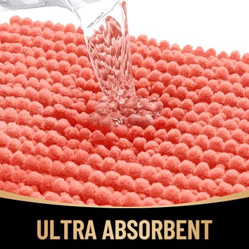 OLANLY Thick Chenille Bathroom Runner Rugs 47x20, Absorbent Bath Mat - Image 3