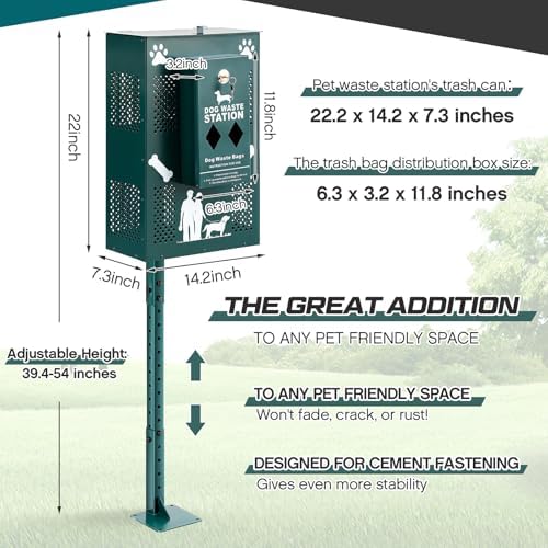 Abbylike Compact Dog Waste Station Outdoor - Image 2