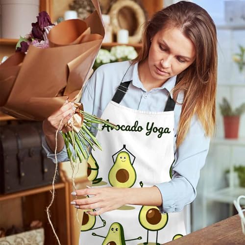 Avocado Yoga Chefs Apron, Cooking and Baking Apron - Image 6