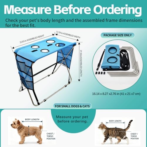 Dog Grooming Hammock with Stand - Image 5