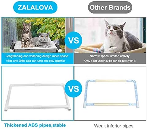 Cat Window Perch, Cat Hammock w/Fleece Blanket, Screw Suction Cups - Image 5
