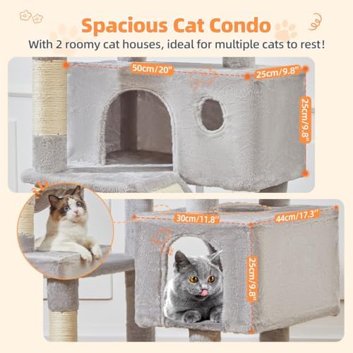 Taoqimiao Cat Tree, 71 in Extra Large Cat Tower - Image 5
