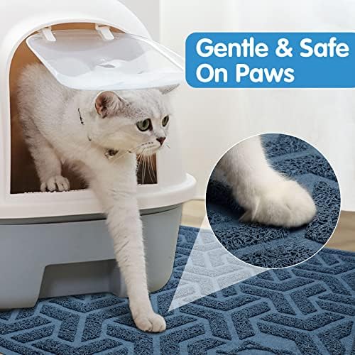 UPSKY Waterproof Cat Litter Mat Large 35" x 24" Soft on Kitty Paws - Image 2